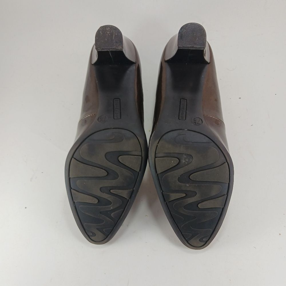 Etienne Aigner Womans Haven Pumps/ Heels Patent Brown Shimmer Size 7.5......... - Picture 9 of 12